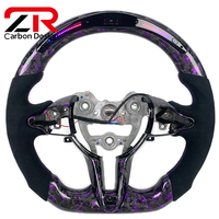 Volant de direction personnalisé en fibre de carbone forgée avec affichage LED de style RPM pour I30N I20N Elantra Veloster Kona N, accessoires de voiture