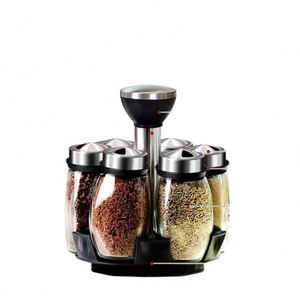 <b>Spice</b> Rack Organizer Kitchen Customized Rotating <b>Spice</b> Rack Wholesale <b>Spice</b> Rack with Glass <b>Jars</b> - Product Image 4
