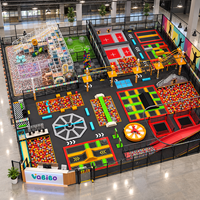 Équipement de parc de trampolines sur mesure Vabibo Factory TP153, fosse à mousse intérieure commerciale pour centre familial, capacité 100-500 kg, plus de 10 passagers