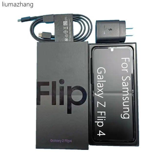 Tela dobrável para celular Samsung Galaxy Z Flip 4 Z Flip4 5G 8GB 128/256GB NFC Snapdragon, celular de segunda mão, 6.7" Orig