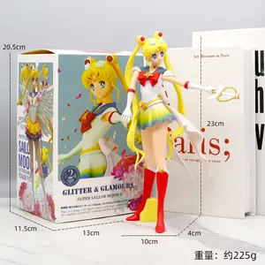 AL卸売ウォーターアイスムーンヘアセーラームーンフィギュアモデルアニメデスクトップオーナメントセーラームーンPVCおもちゃ