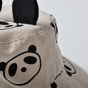 Lindo Sombrero de Pescador con Forma de Panda para Bebés y Niños, Protección Solar para la Cabeza, Ideal para Viajes y Playa - Product Image 4
