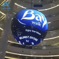 LEDIUP admite forma de globo personalizada, pantalla Led esférica de 360 grados, exhibición de exhibición interior, pantalla de visualización de esfera Led P2.5