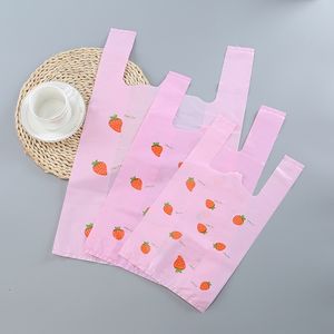 ถุงพลาสติกสำหรับร้านขายของชำในซูเปอร์มาร์เก็ตร้านอาหารปรับแต่งได้ถุงขอบคุณ - Product Image 3