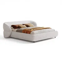 Lit double capitonné King Size fabriqué en Chine – Cadre de lit Queen Size pour chambre à coucher