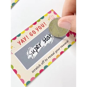 Tarjetas de juego de la suerte, diseño personalizado <span class=keywords><strong>gratis</strong></span>, papel rascador - Product Image 4