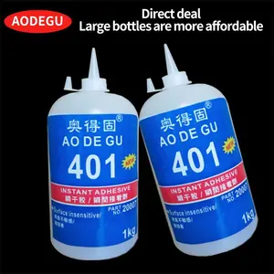 AODEGU adhésif acrylique super colle plastique métal bois colle spéciale universel bas blanc 401 par kilogramme colle adhésive