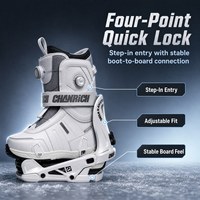 Fixations de snowboard Pro Fast-in Step-on pour adultes, tout-terrain, rembourrées en EVA, à entrée rapide, équipement de snowboard en gros