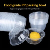 Best-seller bol en plastique de qualité sûre et écologique bol à soupe fruits à salade récipient alimentaire jetable