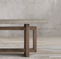 Tables personnalisables de luxe, cadre rustique, meubles de salon en bois recyclé, tables consoles en bois
