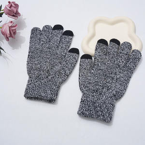 Dokunmatik ekran eldiveni kadınlar için ucuz kış akrilik akıllı erkekler iletken parmaklarınızın katı sihirli kapasitif cep telefonu eldiven - Product Image 6
