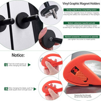 Ensemble d'outils en vinyle pour voiture 22 pièces Outils de finition des bords à couleur changeante Kit de grattoir de construction invisible pour film de carrosserie Garantie 1 an