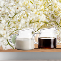 Tasse à café moderne en verre borosilicate, mini-gobelet à lait, pot à jus pour steak, pot à sauce, pot à miel