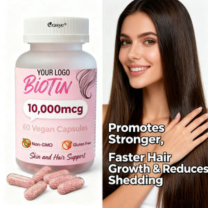Capsule personalizzate di biotina OEM/ODM 10000mcg con olio di cocco biologico-biotina (vitamina B7) per la salute delle unghie di pelle e capelli - Product Image 6