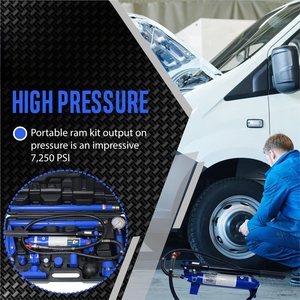 Cric de voiture hydraulique de haute qualité de 10 tonnes Porta Power dans une boîte en plastique Offre Spéciale le kit de réparation de voiture - Product Image 6