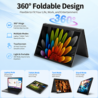 Nuovo Laptop Aziendale Yoga 13.5 Pollici 2.2K, Schermo Touch Pieghevole a 360 Gradi, Intel, Windows 11, 12GB SSD 128/256/512GB IPS