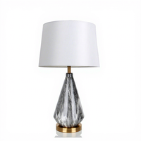 Lampe de table LED protectrice pour les yeux, design nordique, lampe de chevet, abat-jour blanc/noir-gris pour chevet, salon