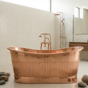 Bañera de Cobre de Diseño Artesanal, Último Modelo, Hecha a Mano, de Lujo, Duradera y Tradicional, para Hoteles, Resorts y Decoración de Baños de Spa - Product Image 1