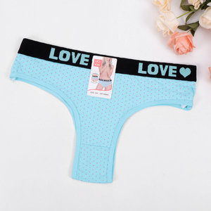 Slip Brasiliano Basico da Donna in Cotone 95% a Vita Bassa 3cm con Logo LOVE sul Fascia Elastica – Perfetto per Ogni Giorno - Product Image 4