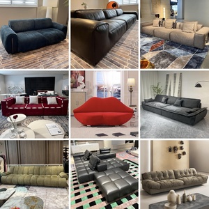 Ensemble de meubles de salon de luxe moderne segmenté pour hôtels et appartements, convertible, avec pieds capitonnés, pour villas OKF-QY-S1587 SECTIONAL - Product Image 6