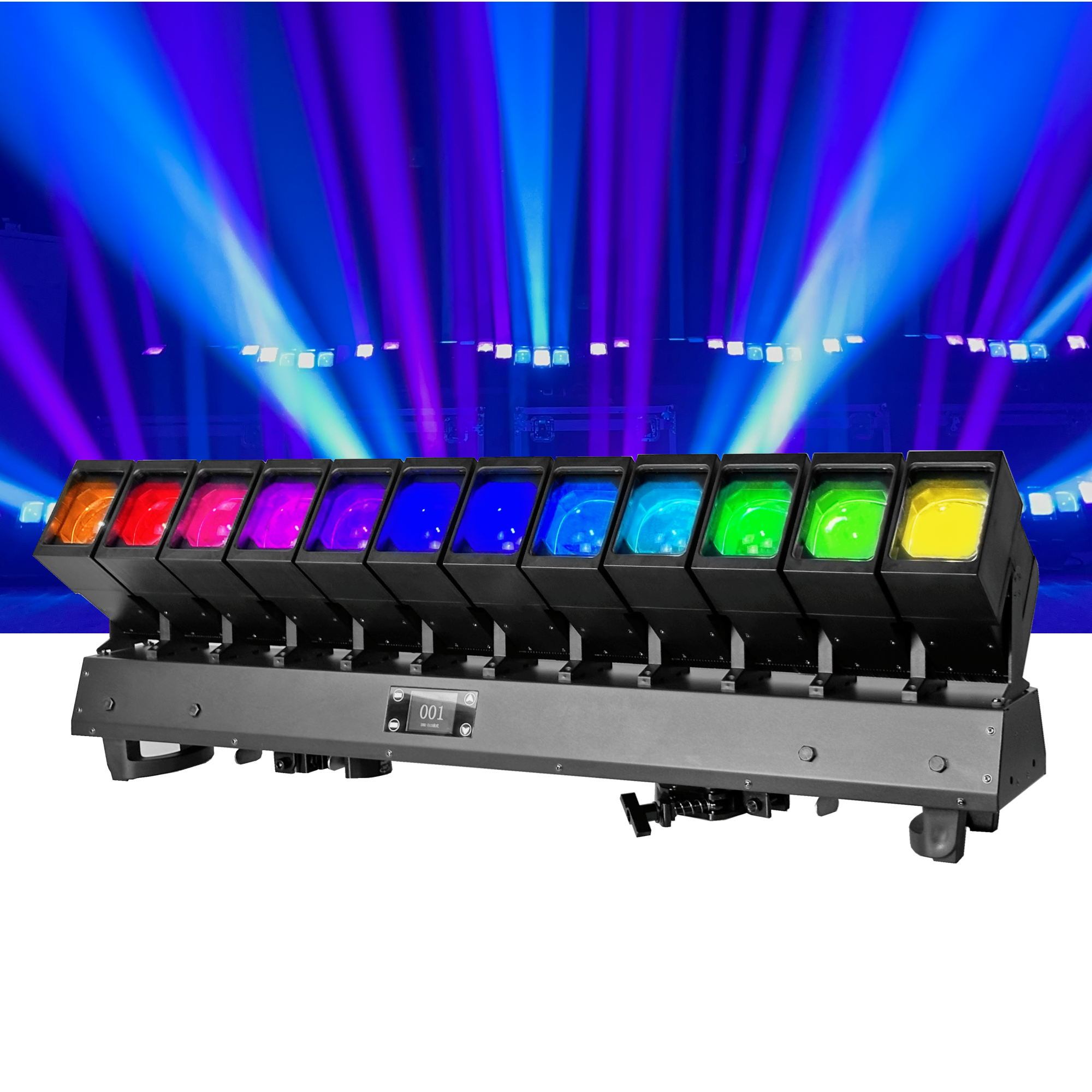 DMX 12pcs 60w Colorado PXL Curve 12 Leds RGBW 4in1 Lights