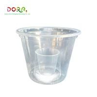 Gobelets à shot transparents en plastique réutilisables pour fêtes, festivals et bars à gelée