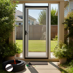 Bande de remplacement en plastique de 100 pieds et 0,16 pouce pour moustiquaires de portes et fenêtres, installation facile - Product Image 2