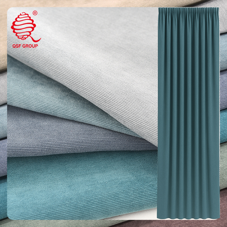 Chenille Woven Dyed Curtain Fabric | 100% Polyester Blackout Heavyweight Soft Texture Premium Home Drapery