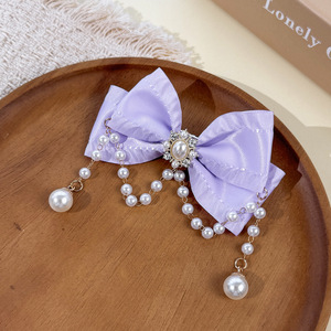 Pasador de Pelo con Borla de Cristal Hecho a Mano, Estilo Francés, Elegante, Estilo <span class=keywords><strong>Corte</strong></span> Real, Dulce Lolita, Accesorios para el Cabello - Product Image 6
