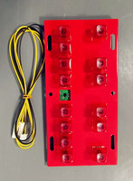 Teclado LED de 14 Teclas para Mario, para Fruit Cocktail / Fruit King / WOLF 2, PCB para Placa de Juego de Mario, para Máquina de Juegos Arcade