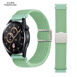 สนุกกับความสวยสำหรับ Samsung Galaxy Watch สำหรับนาฬิกาสายไนลอนสานขนาด20มม. 22มม. หัวเข็มขัดแม่เหล็ก - Product Image 4