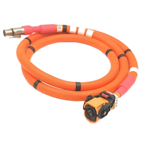 Connecteur circulaire étanche M8/M12 1P avec câble, assemblage en cuivre, isolation PVC/PTFE, pour capteurs d'automatisation industrielle
