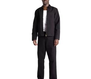 2025 Venta al por mayor Chaqueta de trabajador vintage Nuevo estilo formal Cremallera de lona con cuello vuelto Chaqueta de trabajo de invierno - Product Image 2