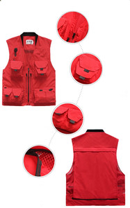 Chaleco de pesca multifuncional de secado rápido para hombre, nuevo diseño personalizado, color caqui, buena calidad, deportivo, con múltiples bolsillos, 2021 - Product Image 4