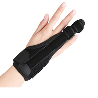 Attelle de maintien anti-entorse pour le petit doigt, anneau de maintien pour le petit doigt, attelle de soutien pour un seul doigt, plaque en aluminium respirante, sangle de maintien pour la main