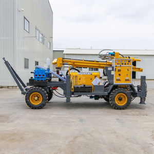머드 펌프와 함께 판매하는 새로운 바퀴 자체 추진 DTH 드릴링 장비 물 우물 드릴링 장비 - Product Image 3