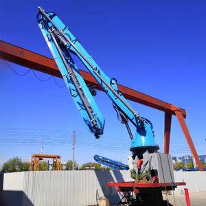 รถปั๊มคอนกรีต JIUHE แบบติดตั้งบนแท่น  แขนปั๊มคอนกรีตแบบยืนหยุ่ง 33 ม. 28 ม. แขนปั๊มคอนกรีตแบบขึ้นลงได้เองสำหรับขาย - Product Image 5