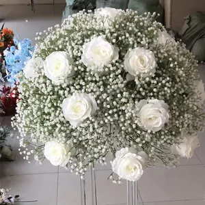 शादियों के लिए हस्तनिर्मित बच्चे सांस कृत्रिम फूल गेंद शादी Centerpieces टेबल