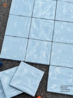Carreaux de métro carrés faits à la main, colorés, 100x100mm, en céramique de Chine, émaillés nacrés lumineux, vente en gros, prix