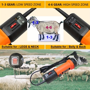 Tondeuse Électrique Professionnelle 500W pour Moutons, Alpaga et Chèvres, 6 Vitesses, pour Toilettage du Bétail - Product Image 3