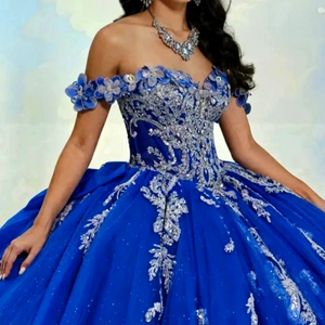 S0565Y 2026 Nuovo Abito Blu in Tulle con Spalle Scoperte, Adatto per Adulti, Perfetto per l'Uso Quotidiano o Come Abito <span class=keywords><strong>da</strong></span> Damigella - Product Image 2