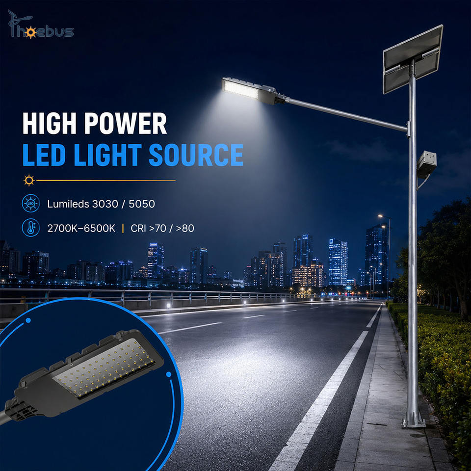 Customized 6M30W Split Solar Street Light with Battery Fixed on the ...