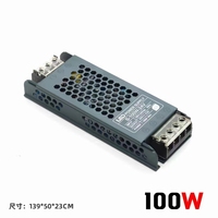 Transformateur AC-DC pour éclairage linéaire, alimentation 24V DC, sortie simple 100W pour éclairage LED