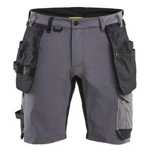 BLAKLADER - 170216459699C50 Craftsman shorts 4-way stretch Mid <b>grey</b>/Black - EAN 7330509922897 <b>WORK</b> <b>TROUSERS</b> <b>WORK</b> SHORTS - Product Image 1