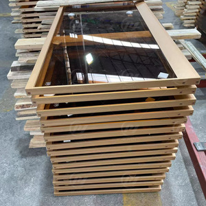 Armario <span class=keywords><strong>de</strong></span> dormitorio <span class=keywords><strong>de</strong></span> estilo italiano, puerta acabada sin marco <span class=keywords><strong>de</strong></span> aluminio <span class=keywords><strong>de</strong></span> vidrio Moru para armarios, muebles - Product Image 5