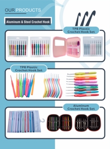 12 pezzi fiore stampato manico uncinetto Set ferri <span class=keywords><strong>da</strong></span> maglia filato con manico in ceramica morbida aghi all'uncinetto <span class=keywords><strong>accessori</strong></span> per cucire - Product Image 5