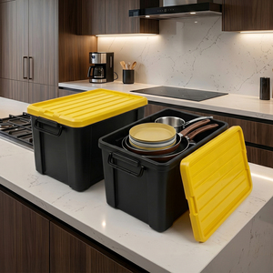 Contenedor de Almacenamiento Reforzado ELE-GATE de 21L, Caja de Plástico Libre de BPA con Tapa - Product Image 2