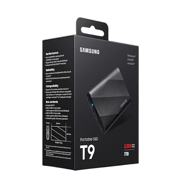 HOT SELL  SSD Portable SSD T9 USB3.2 (Black) 1T