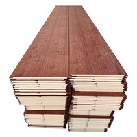 Système de mur de luxe en faux bois Panneau de revêtement sandwich à noyau EPS préfabriqué pour murs extérieurs et intérieurs Toit en acier galvanisé