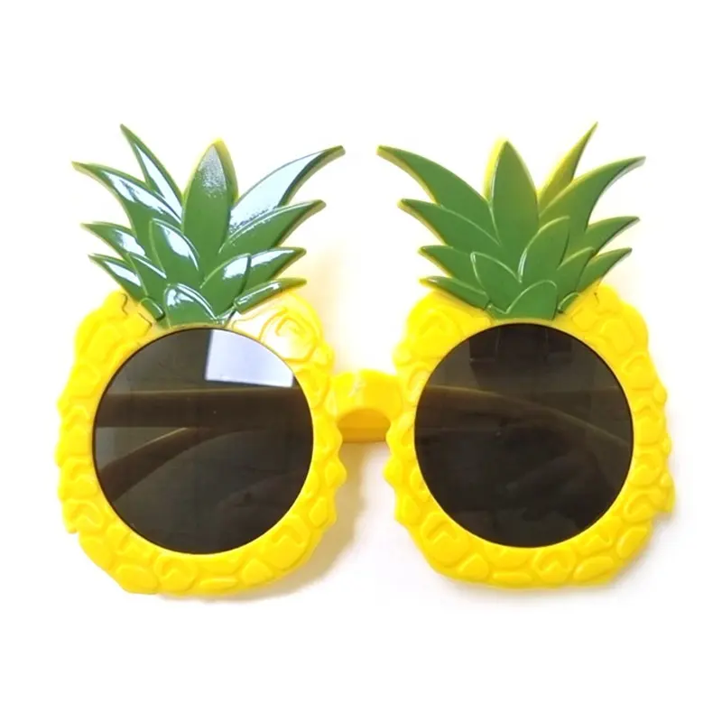 2021 Großhandel Ananas übergroße maßge schneiderte Hawaii Themed Sonnenbrille Fun Summer Kids Party begünstigt Sonnenbrille